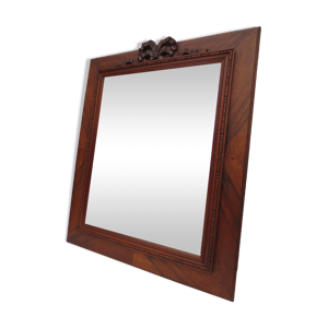 Miroir rectangulaire, cadre bois