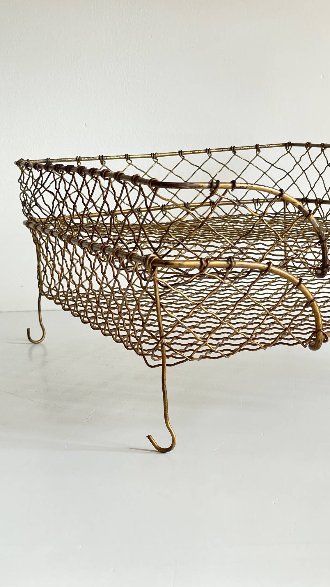 Stackable banks vintage brass wire