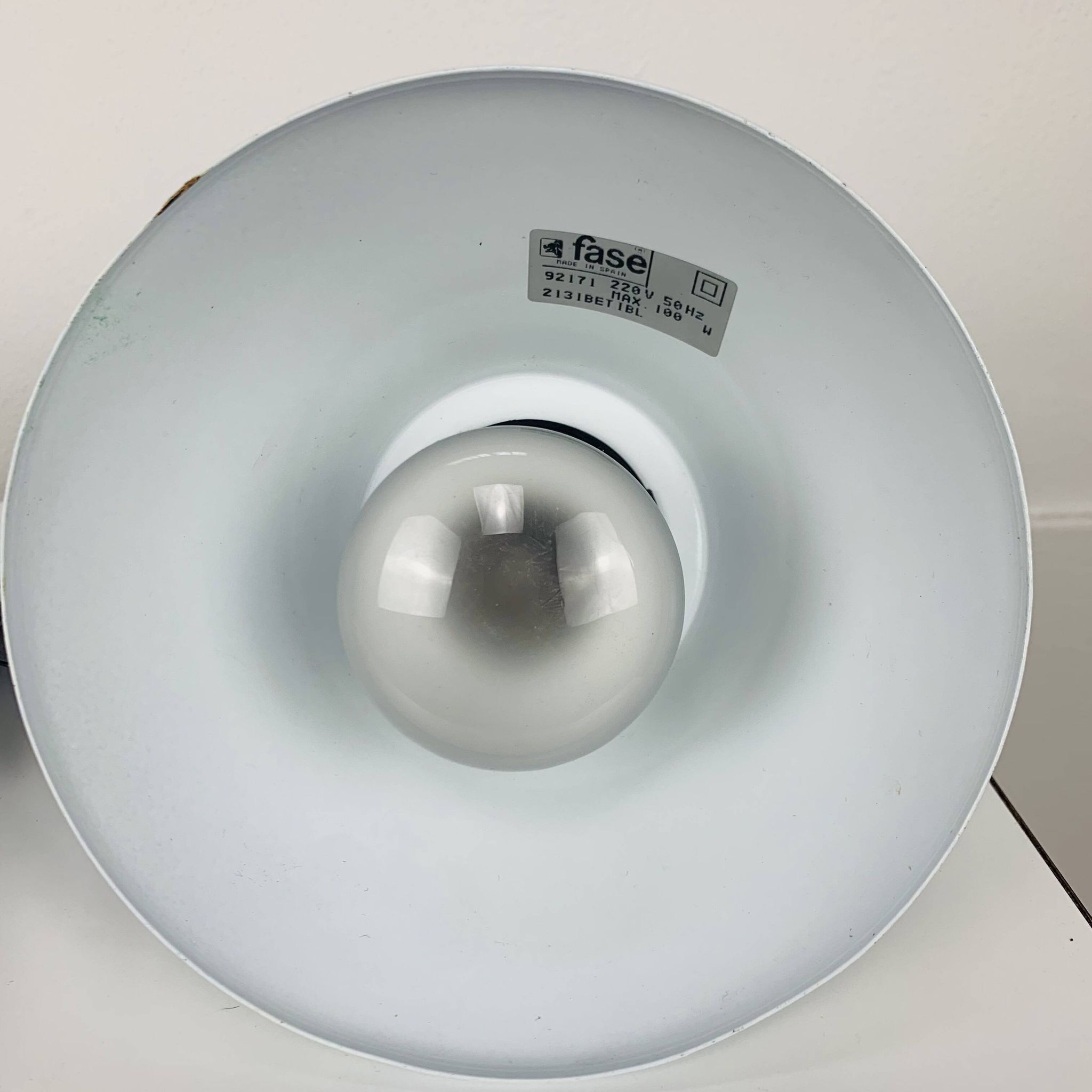 Fase metal accordion wall light, 70s