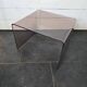 Smoked plexiglass side table from the 70s