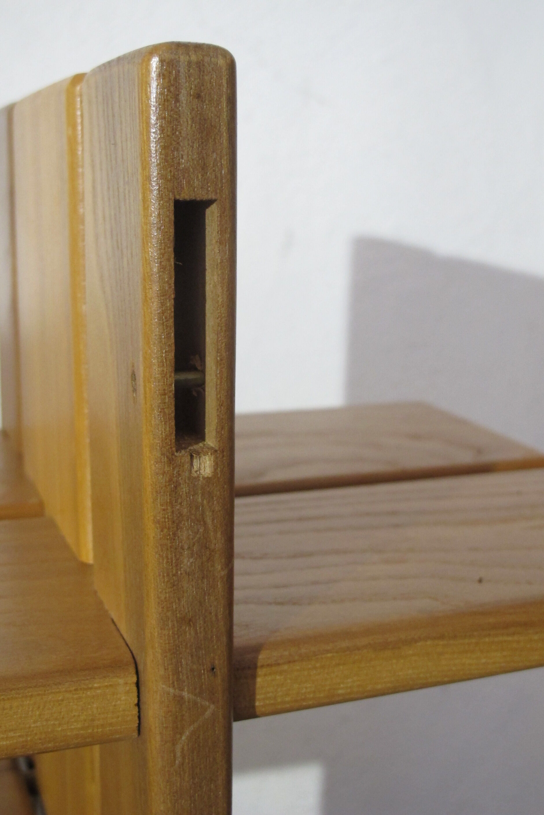 Wall shelf House Regain, massive elm of the 70s