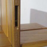 Wall shelf House Regain, massive elm of the 70s