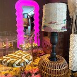 Italian vintage ceramic table lamp Bitossi XL Aldo Londi