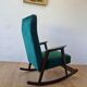 Chaise à bascule vintage des années 50.
