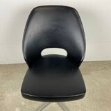 Black leather office chair