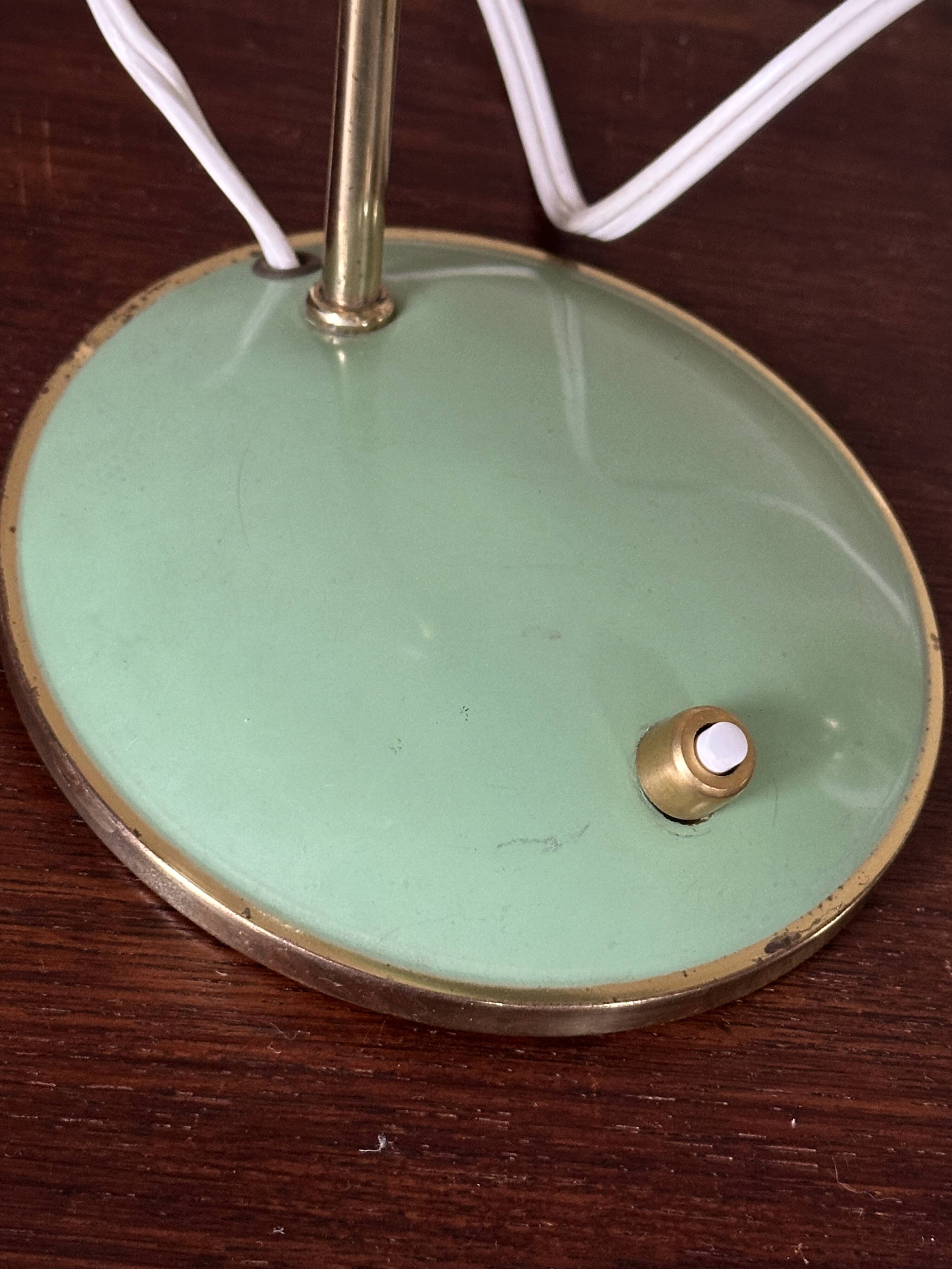 Lampe cocotte diabolo verte design années 60