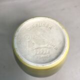 Vase soliflore ancien longchamps céramique jaune france vintage