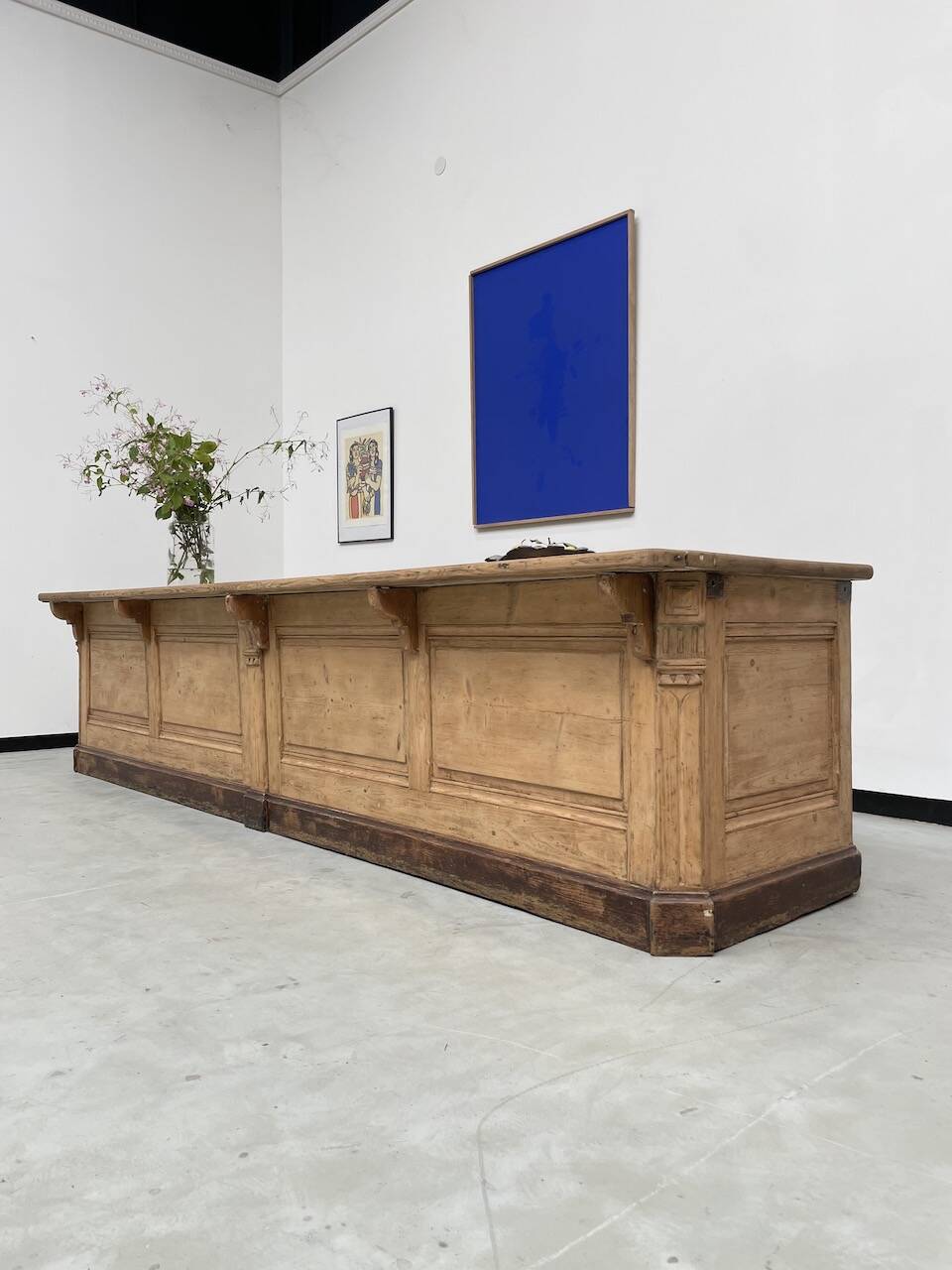 XXL oak and pine counter 350cm