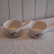 2 very pretty sauceboats or ramekins in porcelain from Villeroy & Boch.