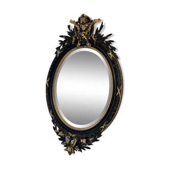 Miroir ancien cadre en stuc