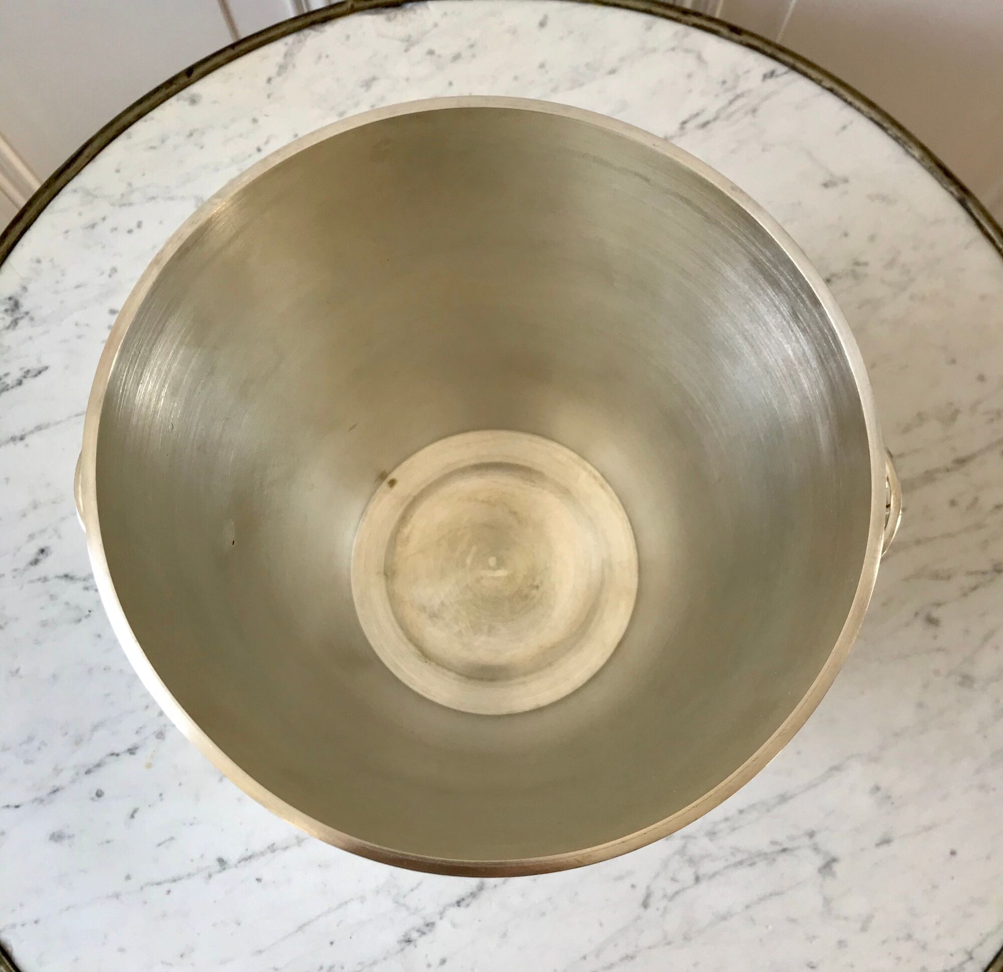 Saint Hilaire champagne bucket in silver metal