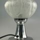 60s 70s table lamp bedside lamp chrome Doria glass space age design