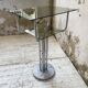 80s glass and marble console