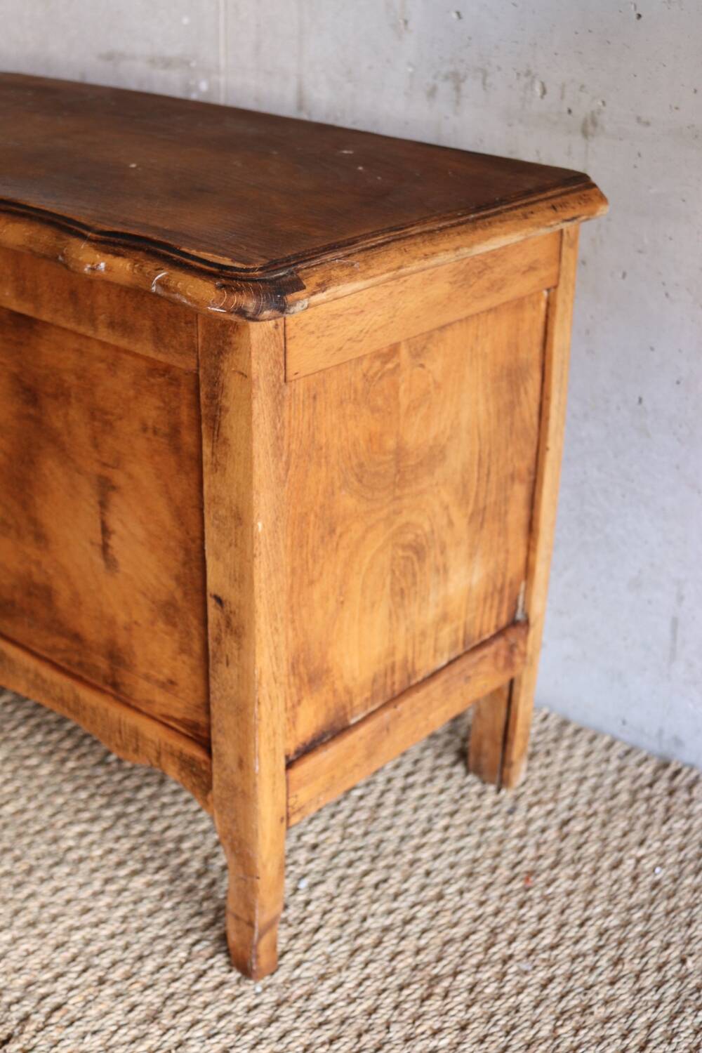 Vintage wooden toy trunk