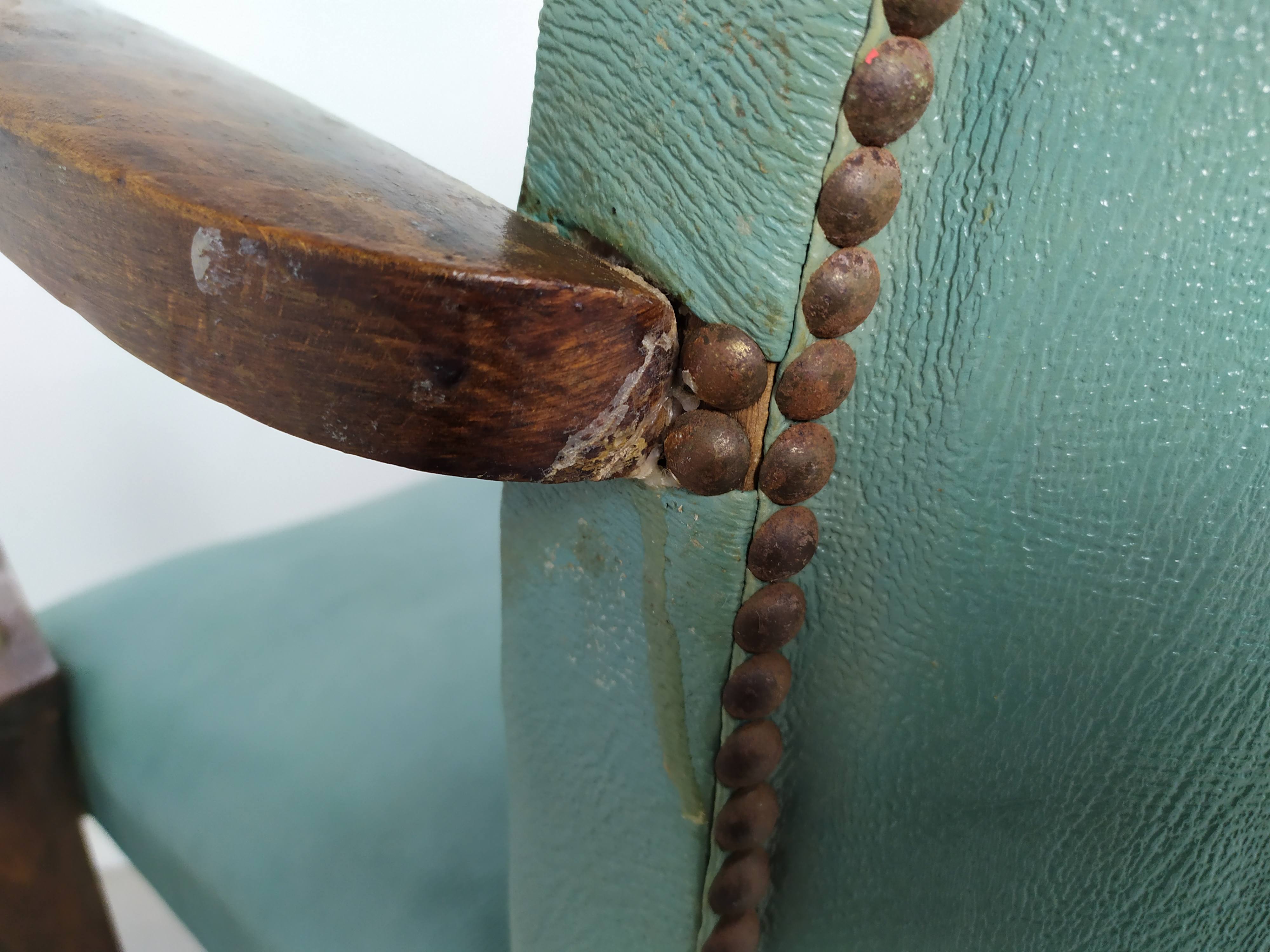 5 art deco bridge armchairs