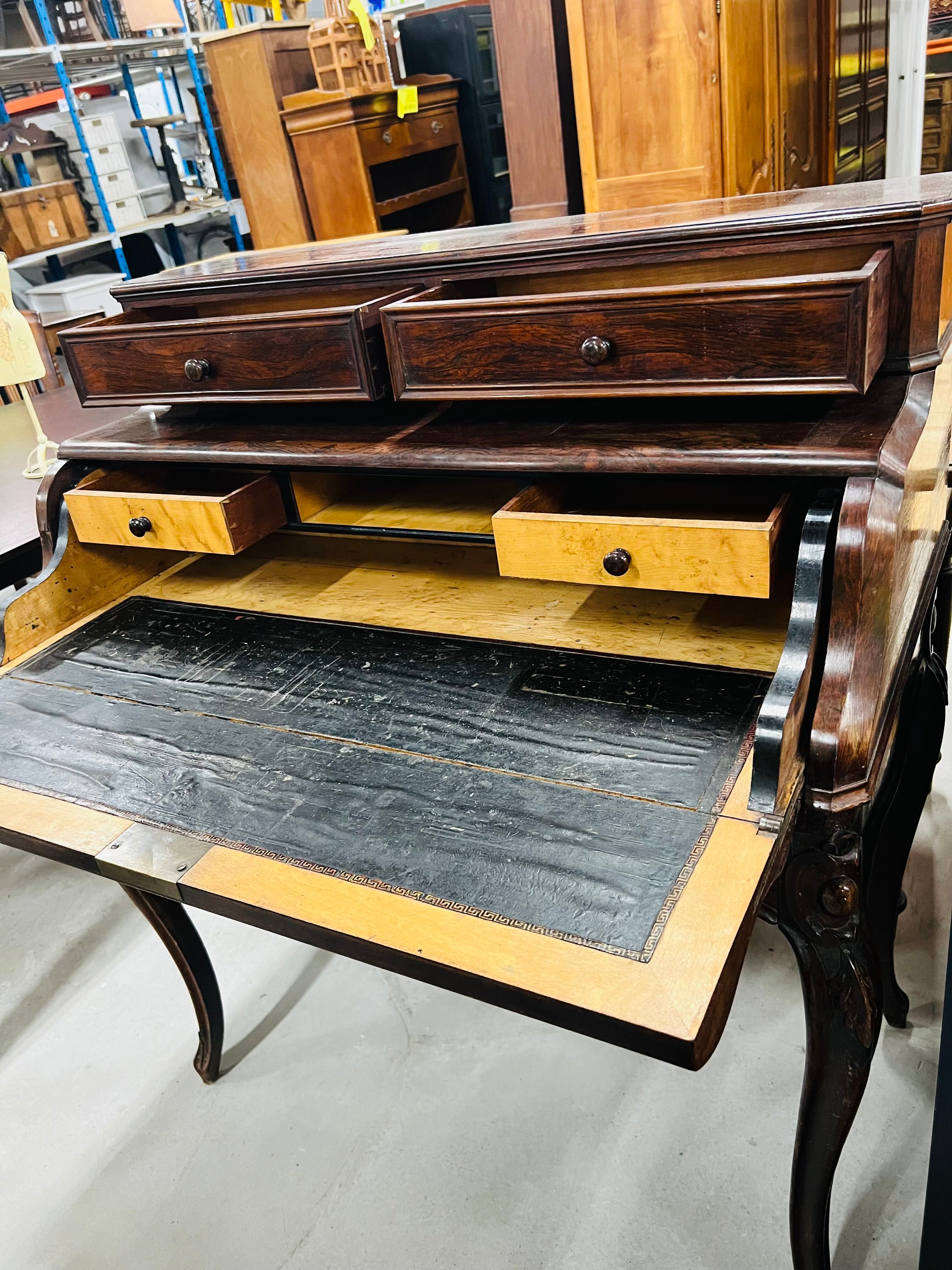 Mahogany secretary mid-nineteenth