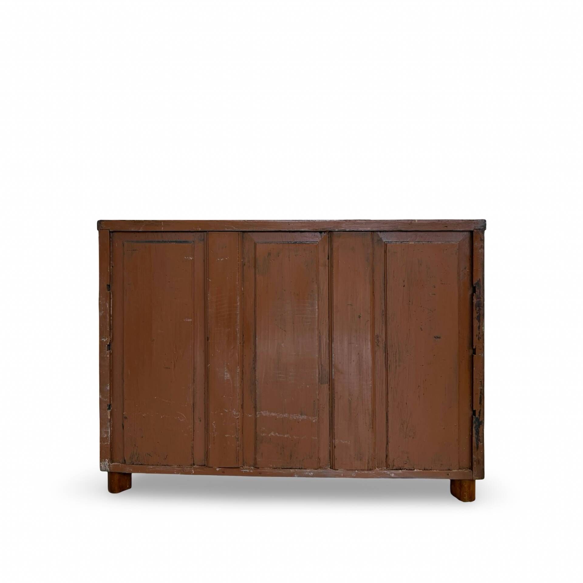 Italian art deco burl walnut chest of drawers, 1850s.