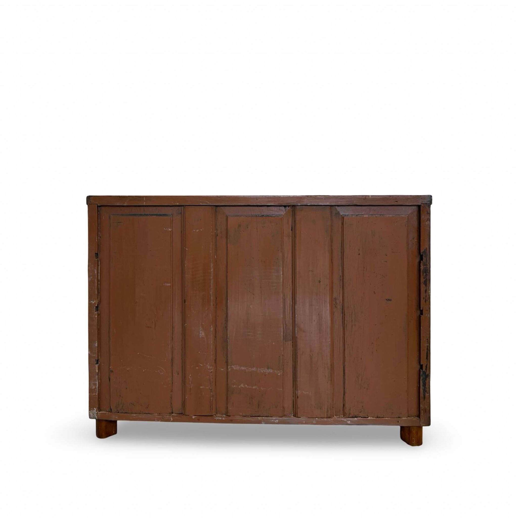 Commode en noyer burl art déco italien, années 1850.