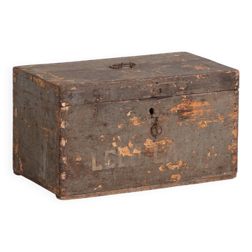 Antique chest with grey patina (c.1920) #72