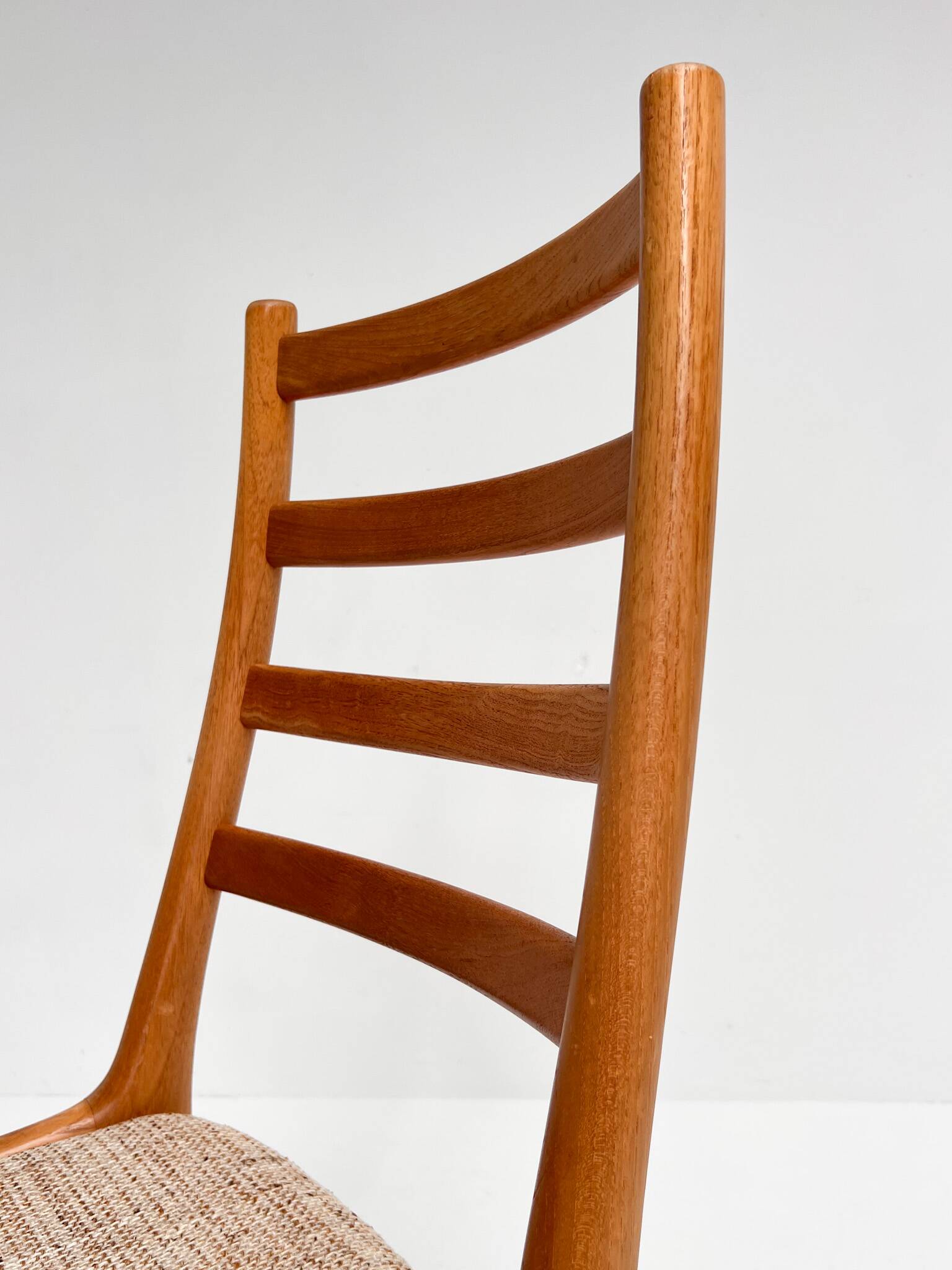Set of Danish spindle chairs by JK Mobler, 1970s