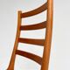 Set of Danish spindle chairs by JK Mobler, 1970s