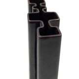 Angelo Mangiarotti, Space age brown ceramic vase, Fratelli Brambilla Italy ca. 1968
