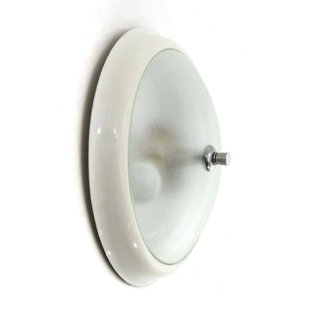 Moulded glass ceiling lamp, 1940s