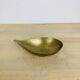 Organic brass gold-plated catchall, drop shape.