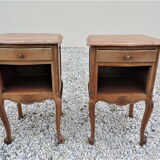 Pair of oak bedside tables