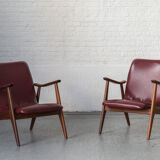Set easy chairs by louis van teeffelen for wébé, dutch design, 1960s