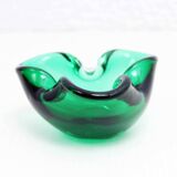 Cendrier en verre de Murano vert