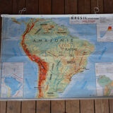 School map poster vintage Brazil Edition MDI
