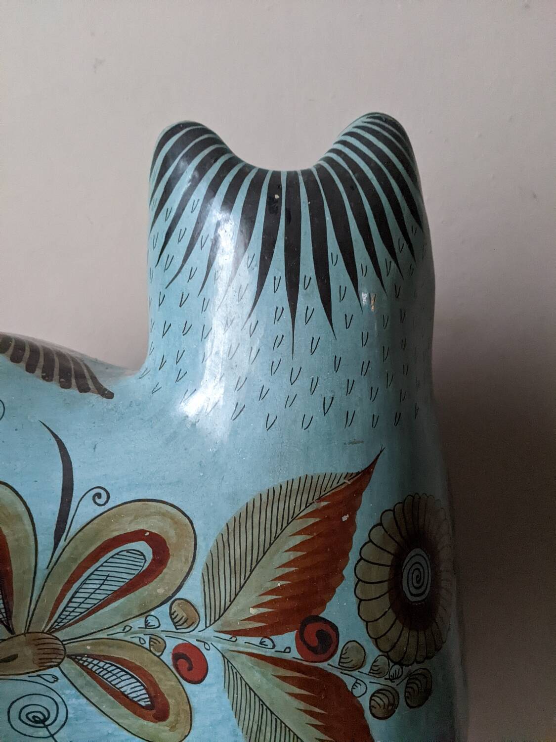 Handcrafted ceramic chat Mexico