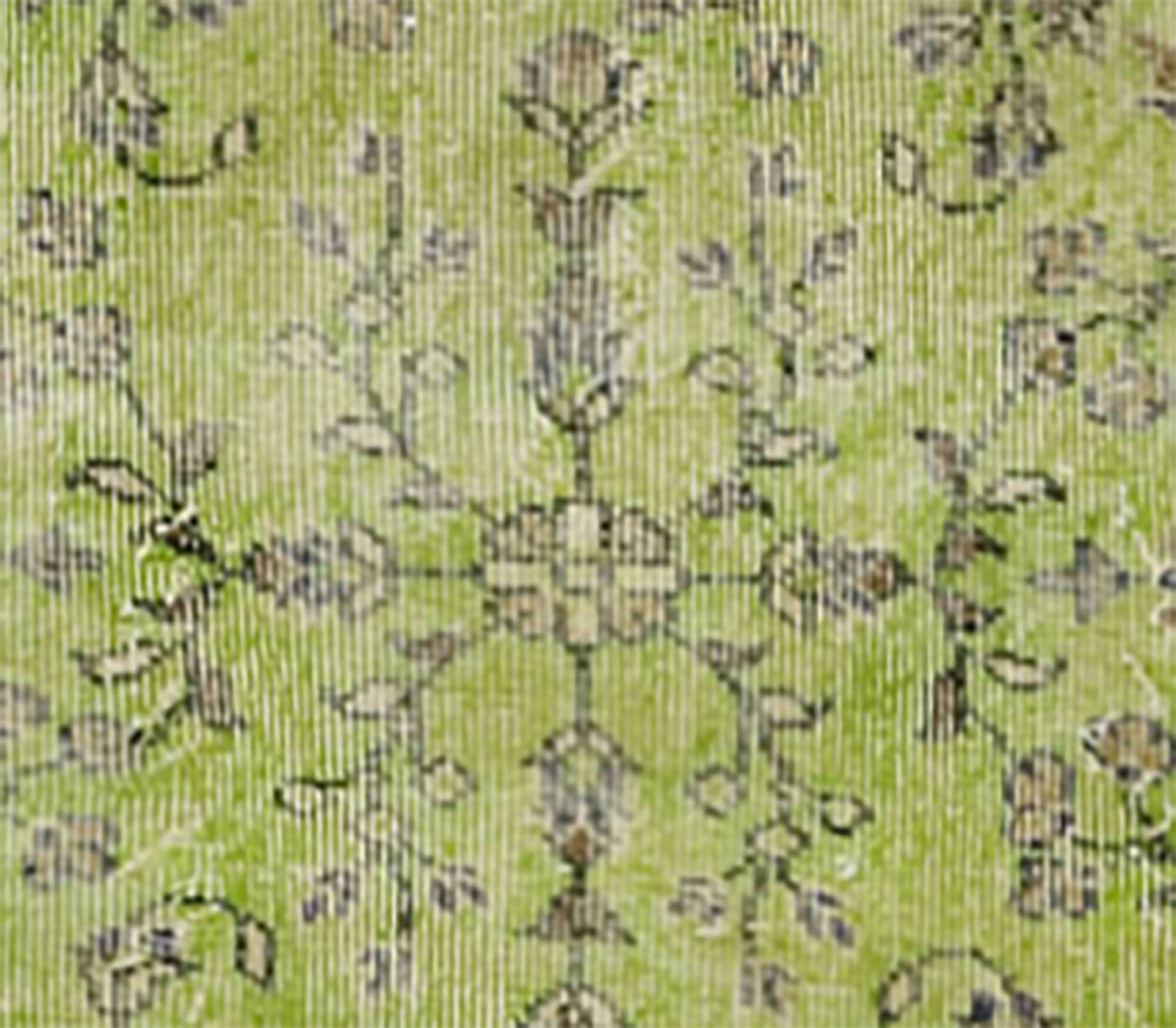 Vintage Green Floral Turkish Carpet 323 x 227 cm