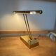 Modernist desk or piano lamp in gilded brass - 1970s/80s