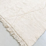 Moroccan Berber carpet beni ouarain unbleached diamonds engraved 355x253cm