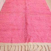 Traditional handwoven Berber rug pink 1.5/2.5 m