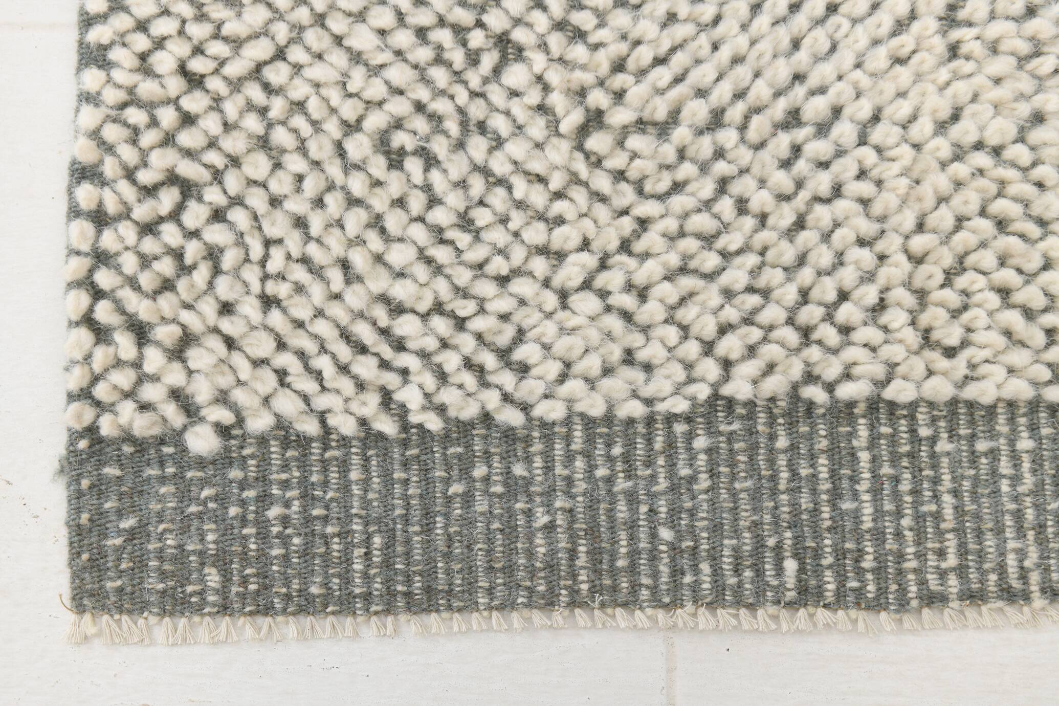 2x9 Moroccan Gray Beige Moroccan Runner Rug, 60x290Cm