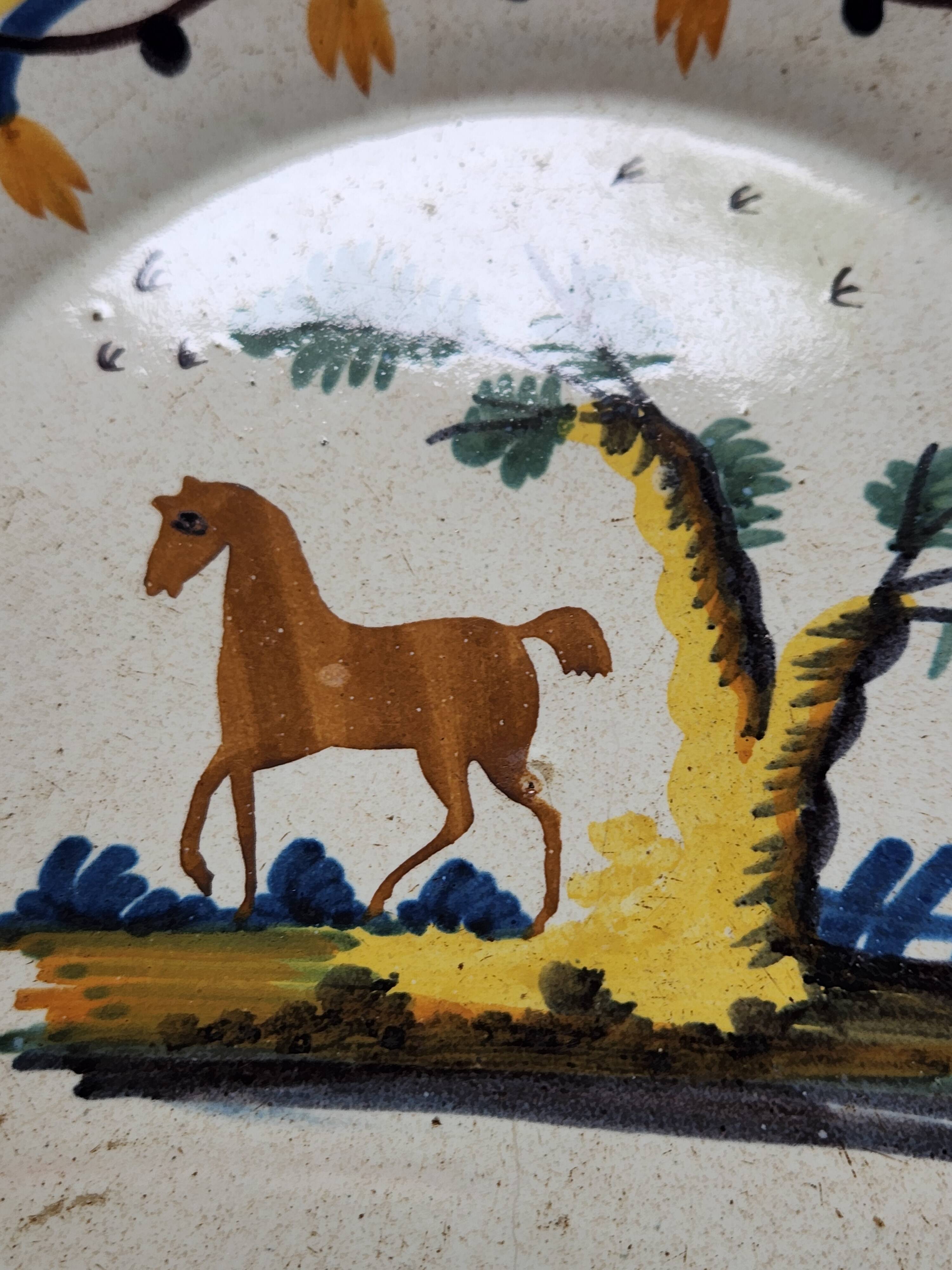 Nevers faience plate
