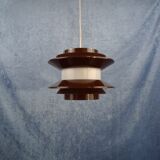 Chocolate coloured pendant by Carl Thore for Granhaga Metallindustri. 1970's