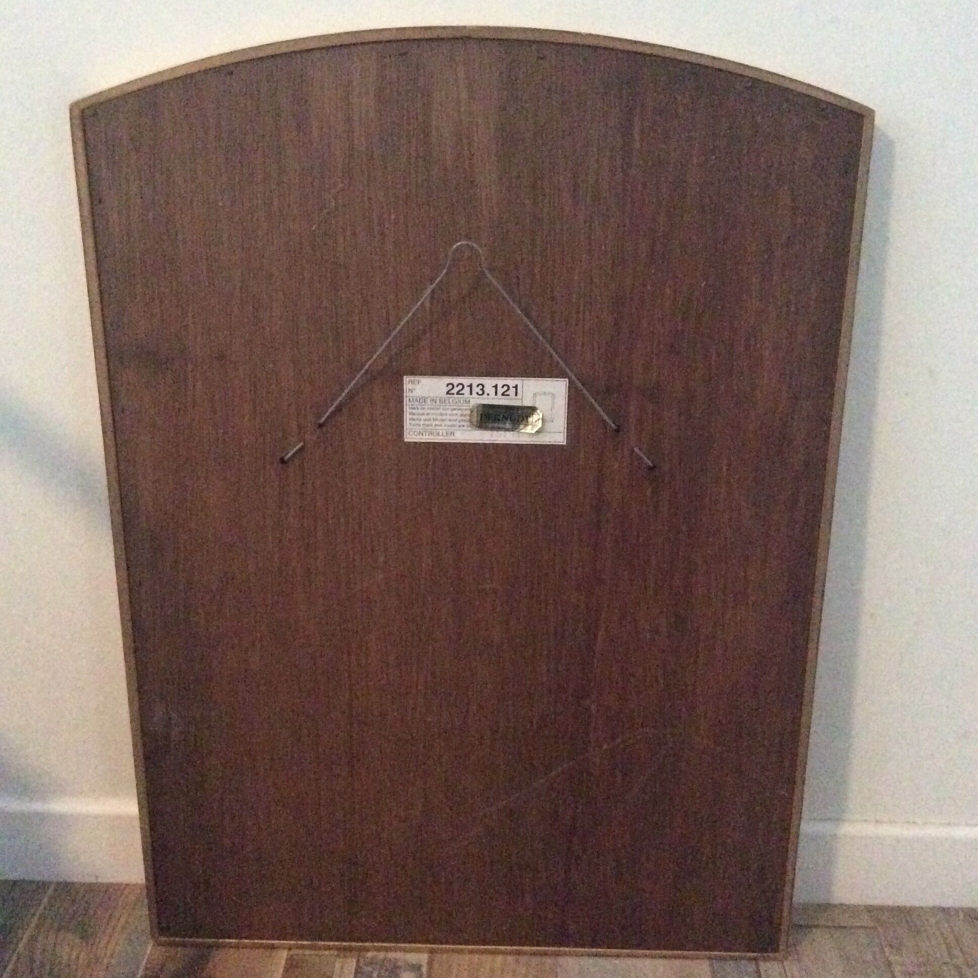 Miroir doré à  parcloses Deknudt des années 70