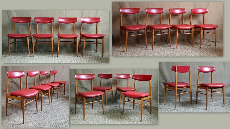 4 vintage Chairs Chrobat - Sax