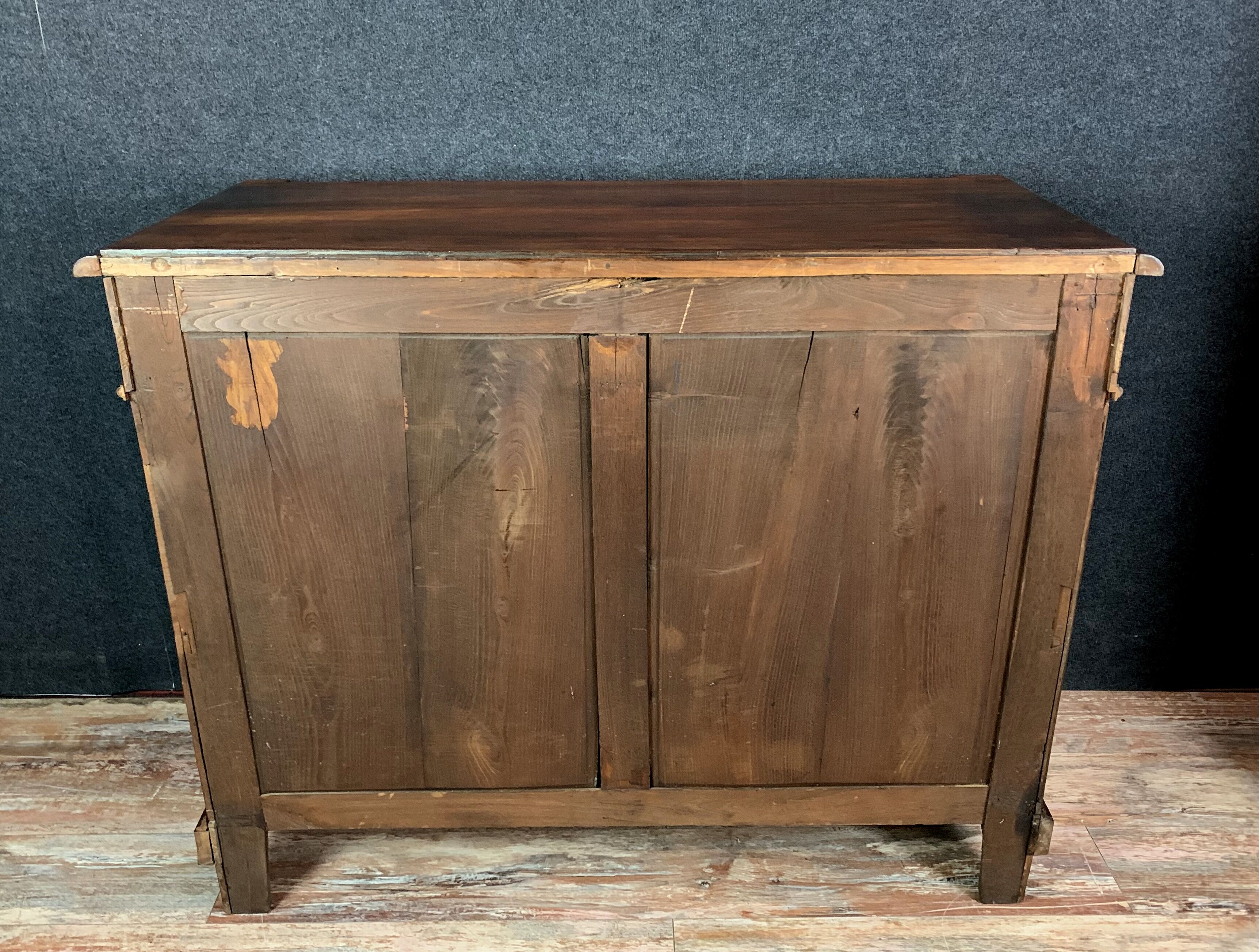 Renaissance walnut buffet has plenty sculpture decorations