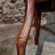 Antique wooden office chair – swivel captain's chair – walnut chair – early 1900s