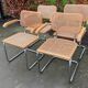 Lot of 4 chairs model Cesca by Marcel Breuer with armrests