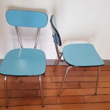 Lot of 2 Peugeot formica chairs