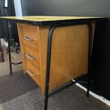 Industrial desk with 3 drawers