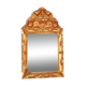 Mirror with carved gilded wooden frame in 18th century style 52x30 cm C492