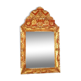 Mirror with carved gilded wooden frame in 18th century style 52x30 cm C492
