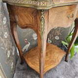 Louis XV style marquetry side table
